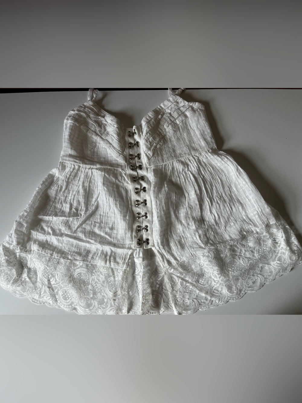 Anthropologie white cotton baby doll top